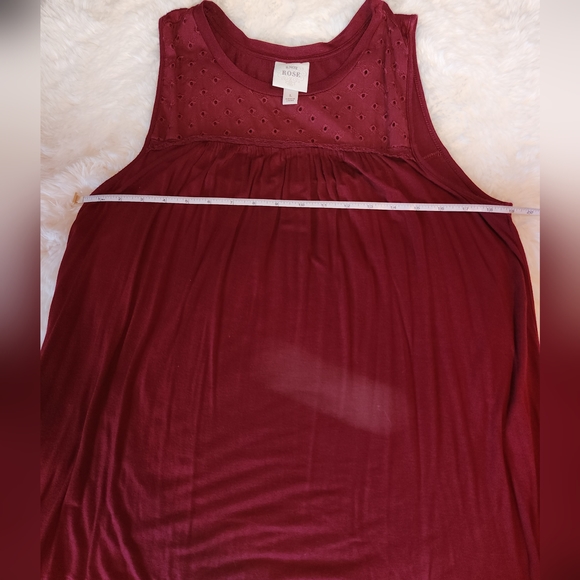 Red tank blouse - Picture 5 of 7